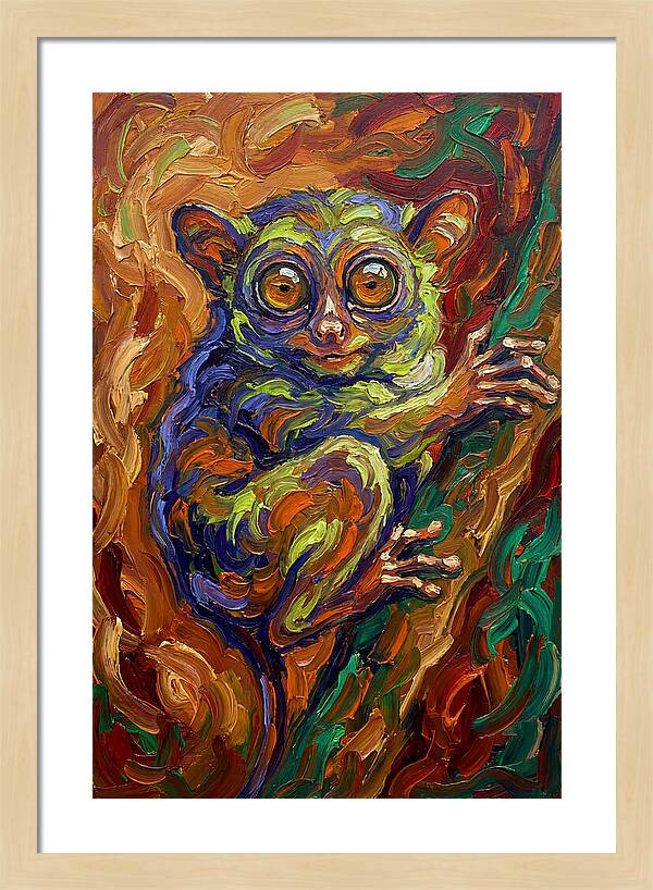 Tarsier In Vibrant Colors