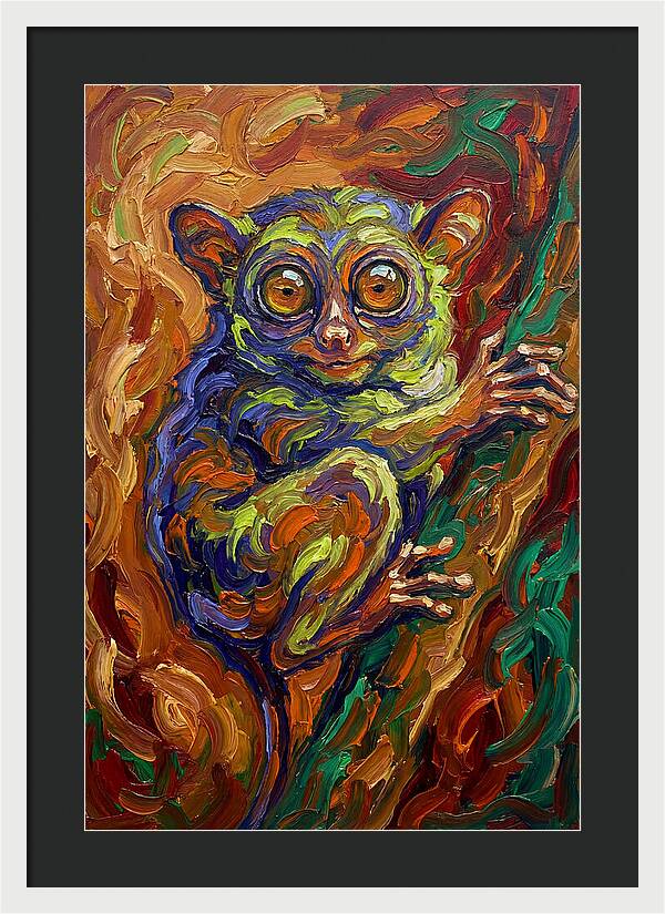 Tarsier In Vibrant Colors