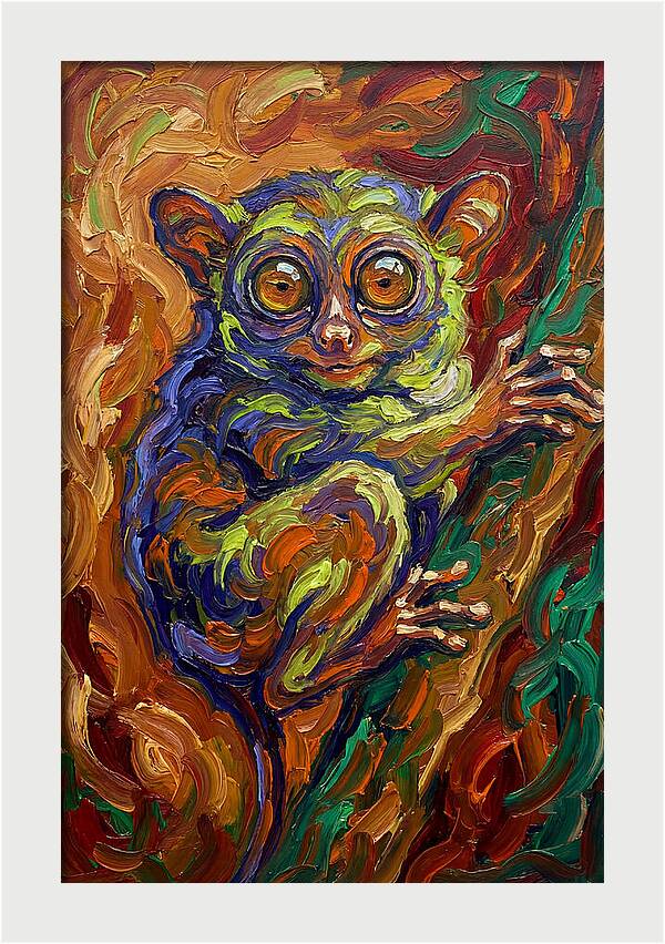 Tarsier In Vibrant Colors