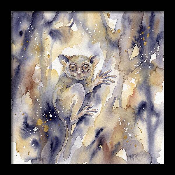 Tarsier In Watercolor