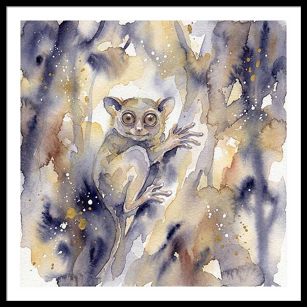 Tarsier In Watercolor
