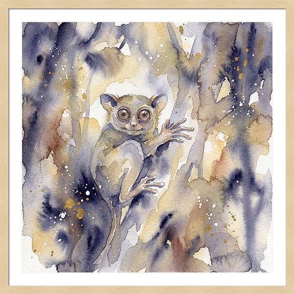 Tarsier In Watercolor