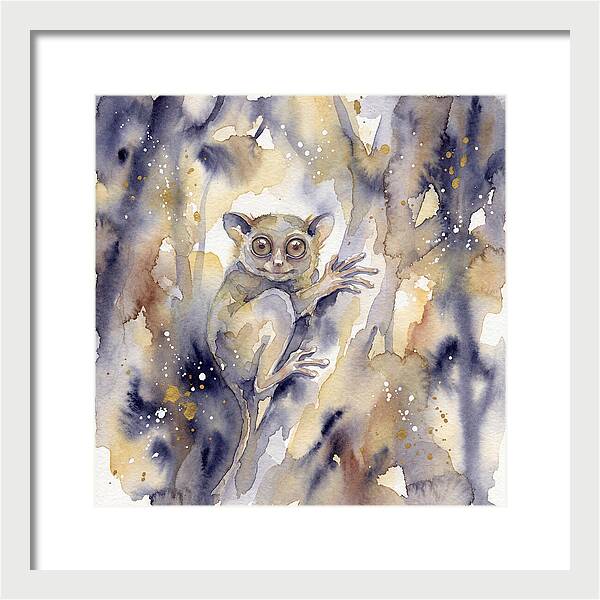 Tarsier In Watercolor