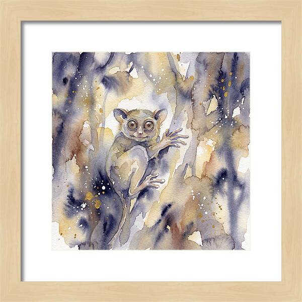 Tarsier In Watercolor