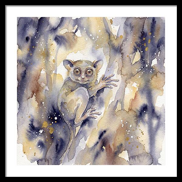 Tarsier In Watercolor