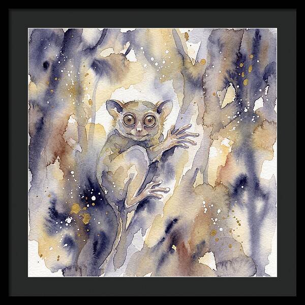 Tarsier In Watercolor