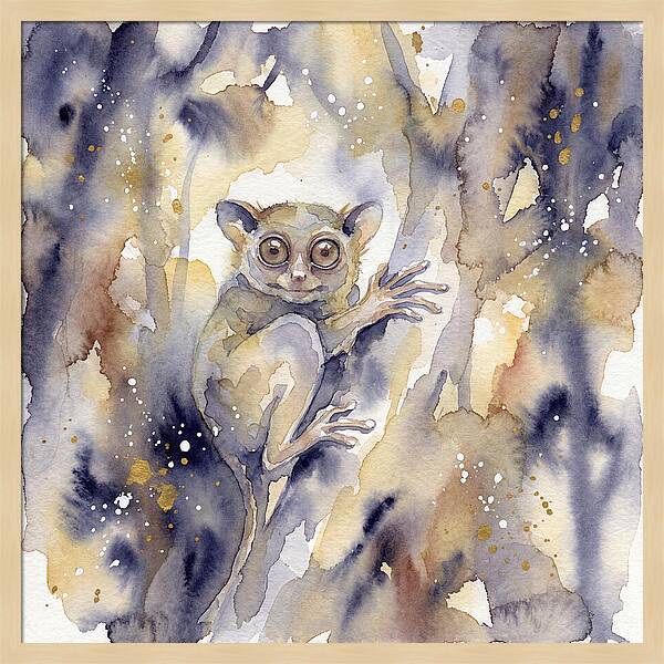 Tarsier In Watercolor