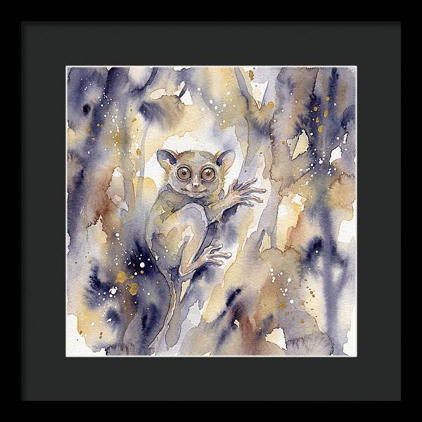 Tarsier In Watercolor