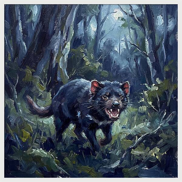 Tasmanian Devil Among