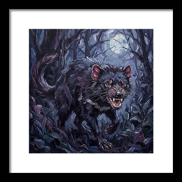 Tasmanian Devil In Moonlight