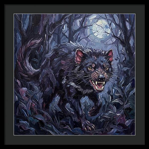 Tasmanian Devil In Moonlight