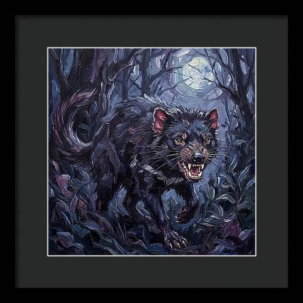 Tasmanian Devil In Moonlight