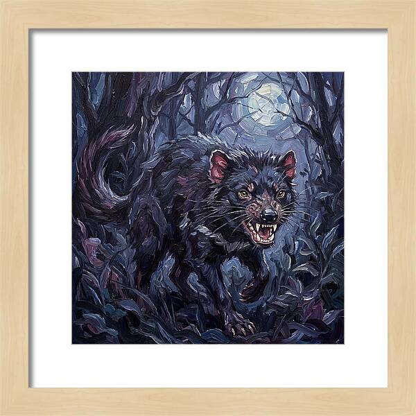 Tasmanian Devil In Moonlight