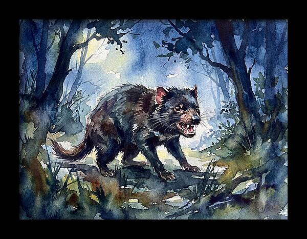 Tasmanian Devil In The Forest