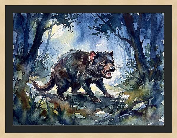 Tasmanian Devil In The Forest