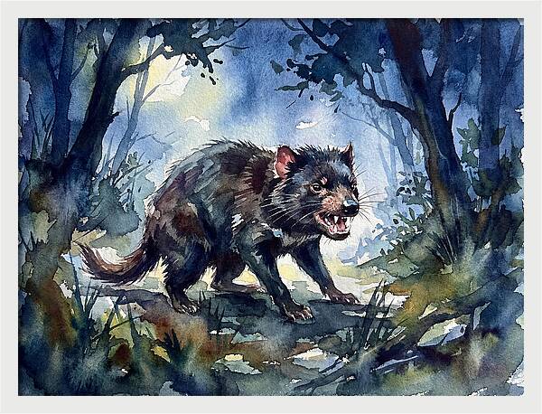 Tasmanian Devil In The Forest
