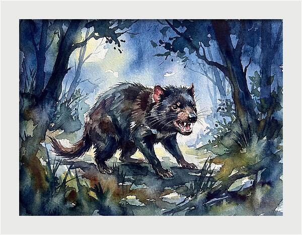 Tasmanian Devil In The Forest