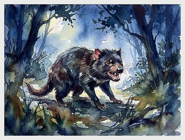 Tasmanian Devil In The Forest