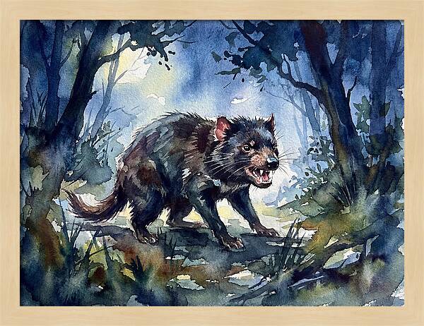 Tasmanian Devil In The Forest