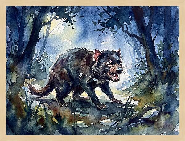 Tasmanian Devil In The Forest
