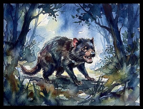 Tasmanian Devil In The Forest