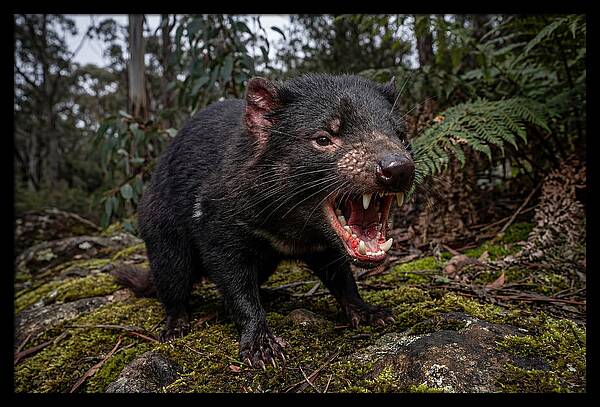 Tasmanian Devil Snarling