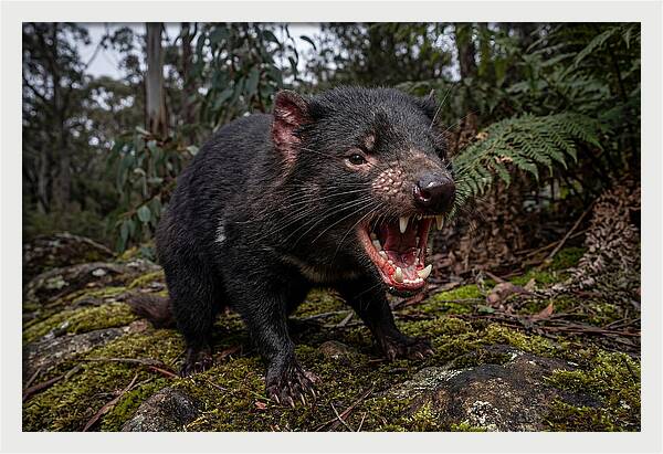 Tasmanian Devil Snarling
