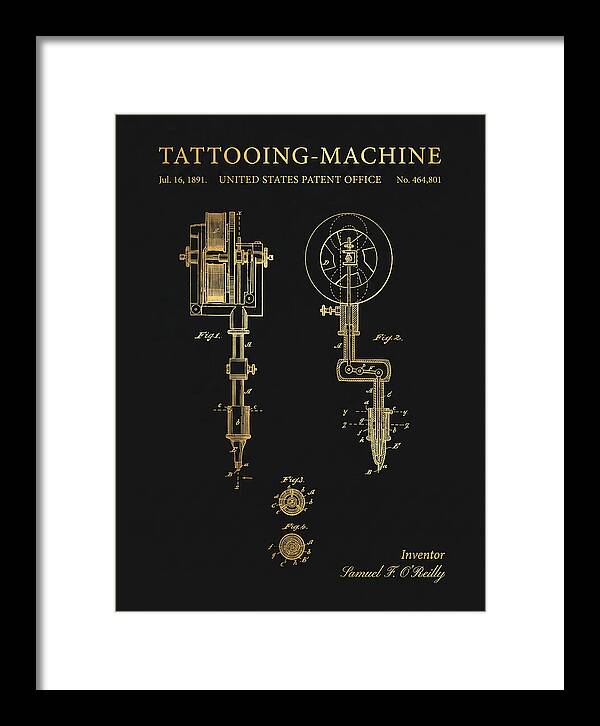 Tattooing Machine Gold Patent Us464801a