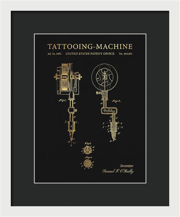 Tattooing Machine Gold Patent Us464801a