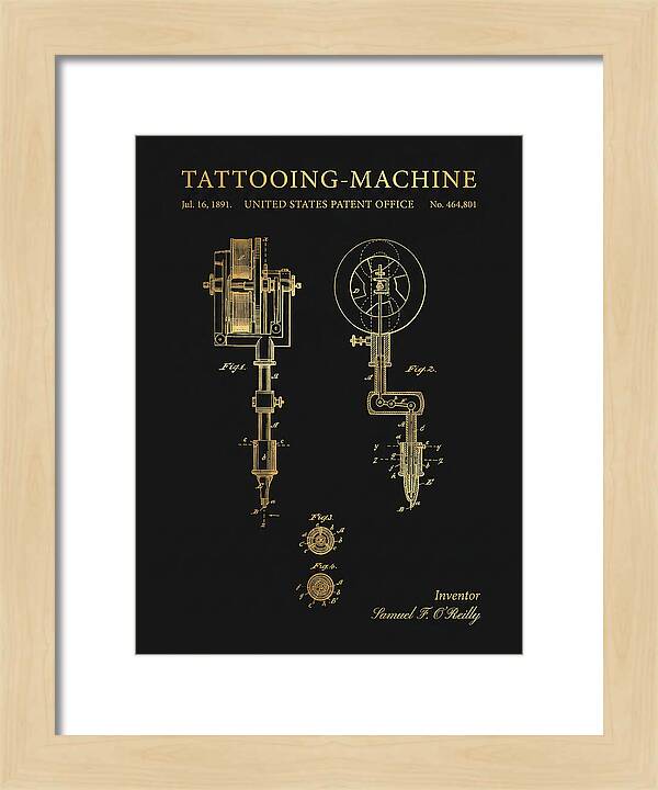 Tattooing Machine Gold Patent Us464801a