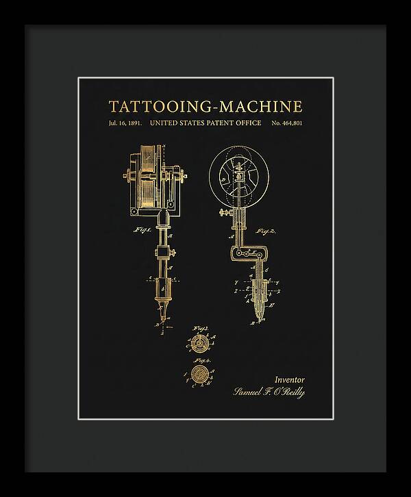 Tattooing Machine Gold Patent Us464801a