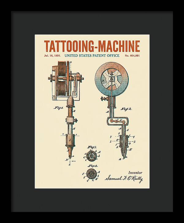 Tattooing Machine Retro Patent Us464801a