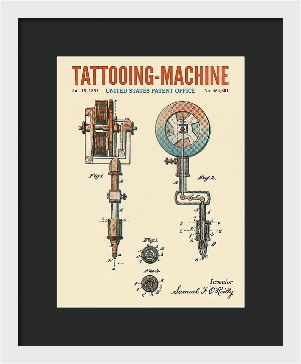Tattooing Machine Retro Patent Us464801a