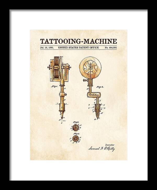 Tattooing Machine Watercolor Patent Us464801a