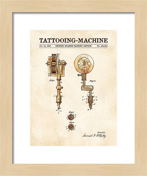 Tattooing Machine Watercolor Patent Us464801a