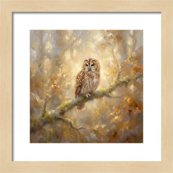 Tawny Owl In Forest
