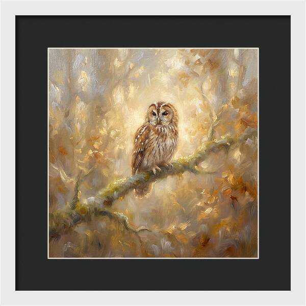 Tawny Owl In Forest