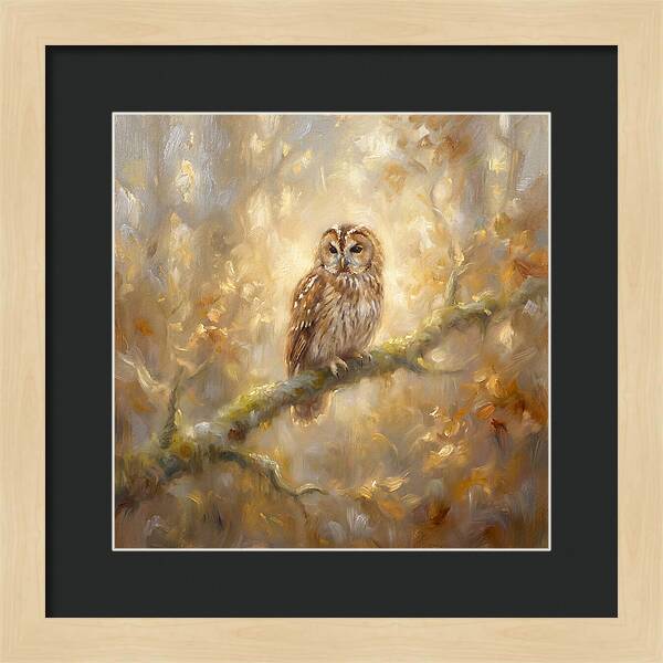 Tawny Owl In Forest