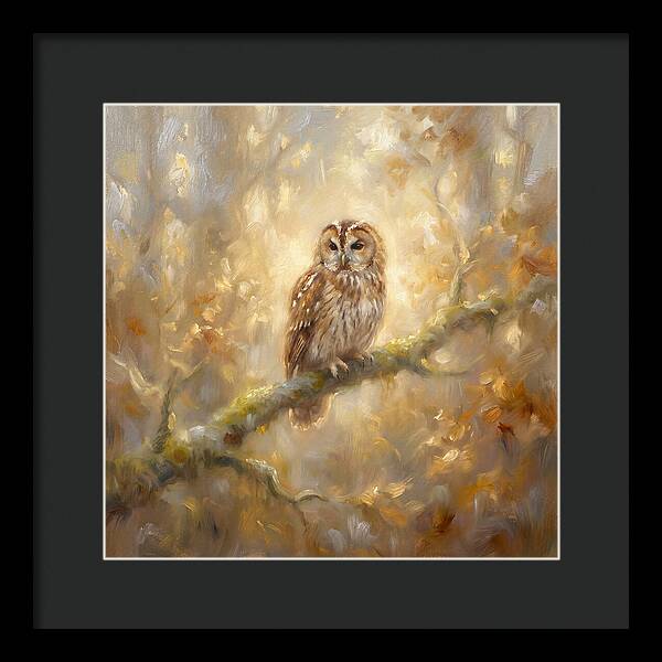 Tawny Owl In Forest