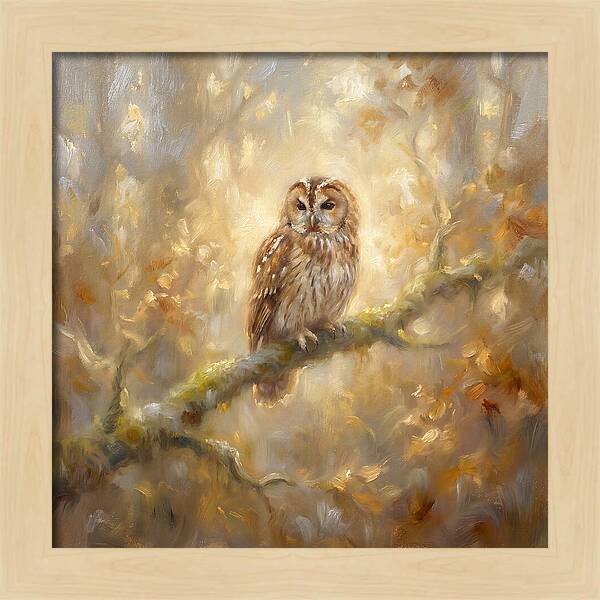 Tawny Owl In Forest