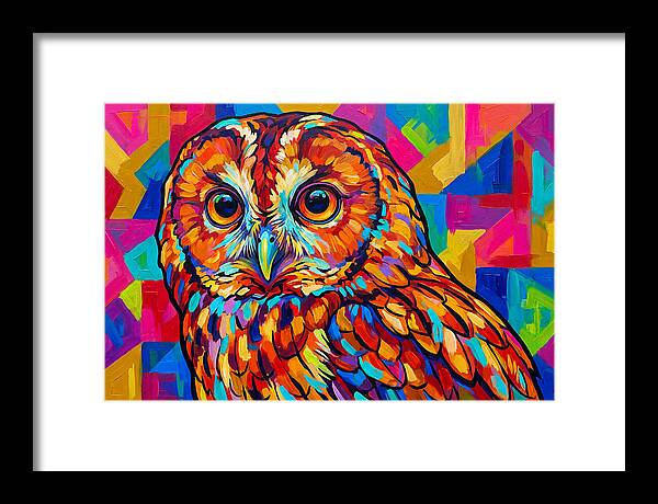 Tawny Owl In Vibrant Colors