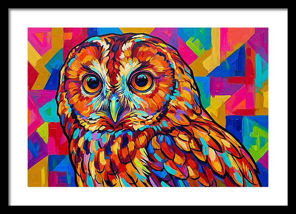 Tawny Owl In Vibrant Colors