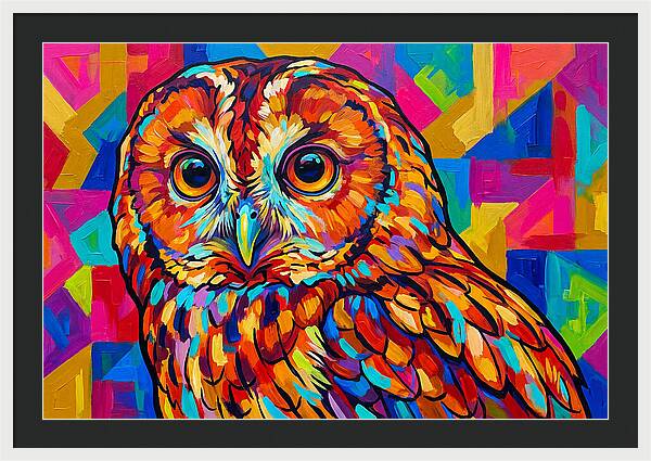 Tawny Owl In Vibrant Colors