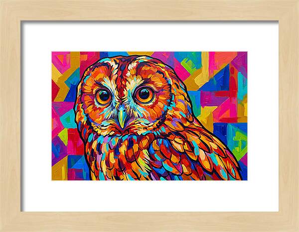 Tawny Owl In Vibrant Colors