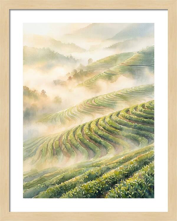 Tea Plantation Landscape
