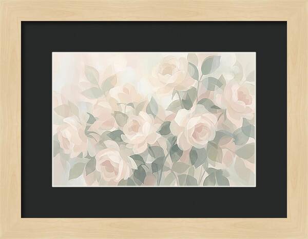 Tea Roses In Cream And Blush