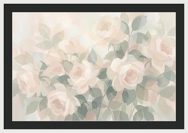 Tea Roses In Cream And Blush