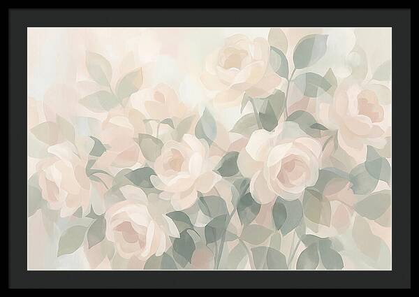 Tea Roses In Cream And Blush