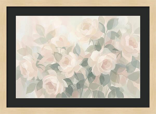 Tea Roses In Cream And Blush