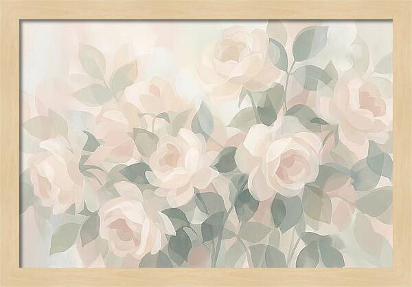 Tea Roses In Cream And Blush
